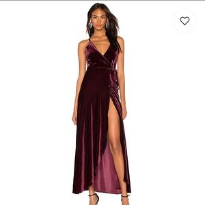 Yumi Kim Rush Hour Velvet Maxi- Merlot Velvet